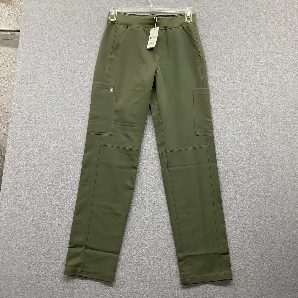 FIGS Axim Cargo Scrub Pants Men’s Small Moss Green PO 4949 Army Nurse NWT
